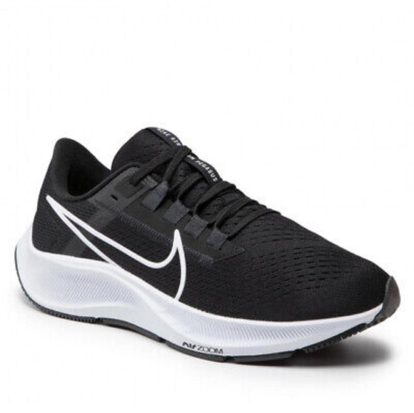 Nike Zoom Pegasus 38 Black White Anthracite Volt Running Shoes Men's Size 6.5 - Picture 1 of 13